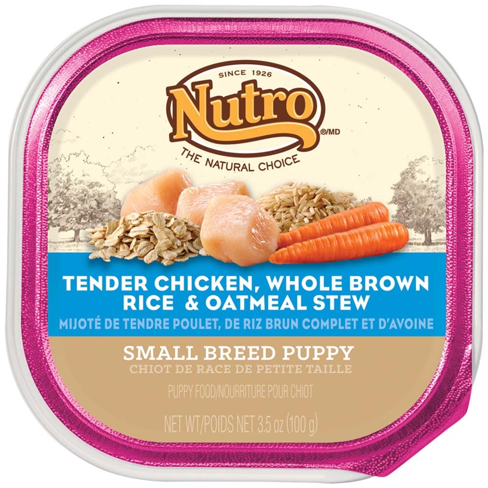 Picture of Nutro 079105117791 3.5 oz Tender Chicken Oatmeal & Brown Rice Stew Small Breed Puppy Food
