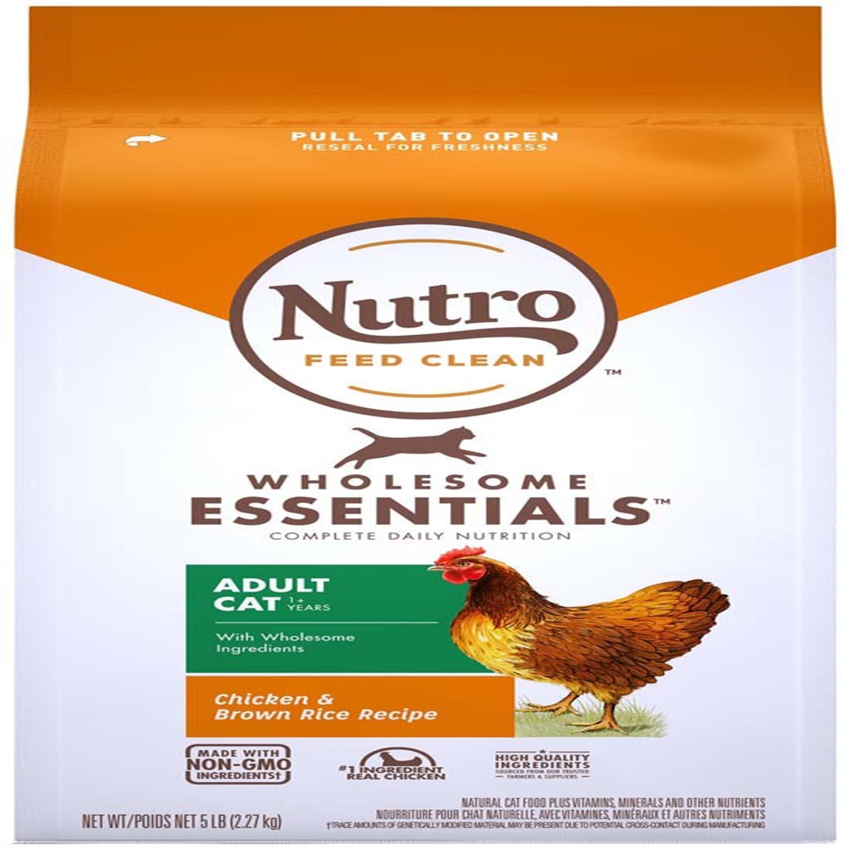 Picture of Nutro 079105127844 5 lbs Wholesome Essentials Chicken & Brown Rice Dry Cat Food