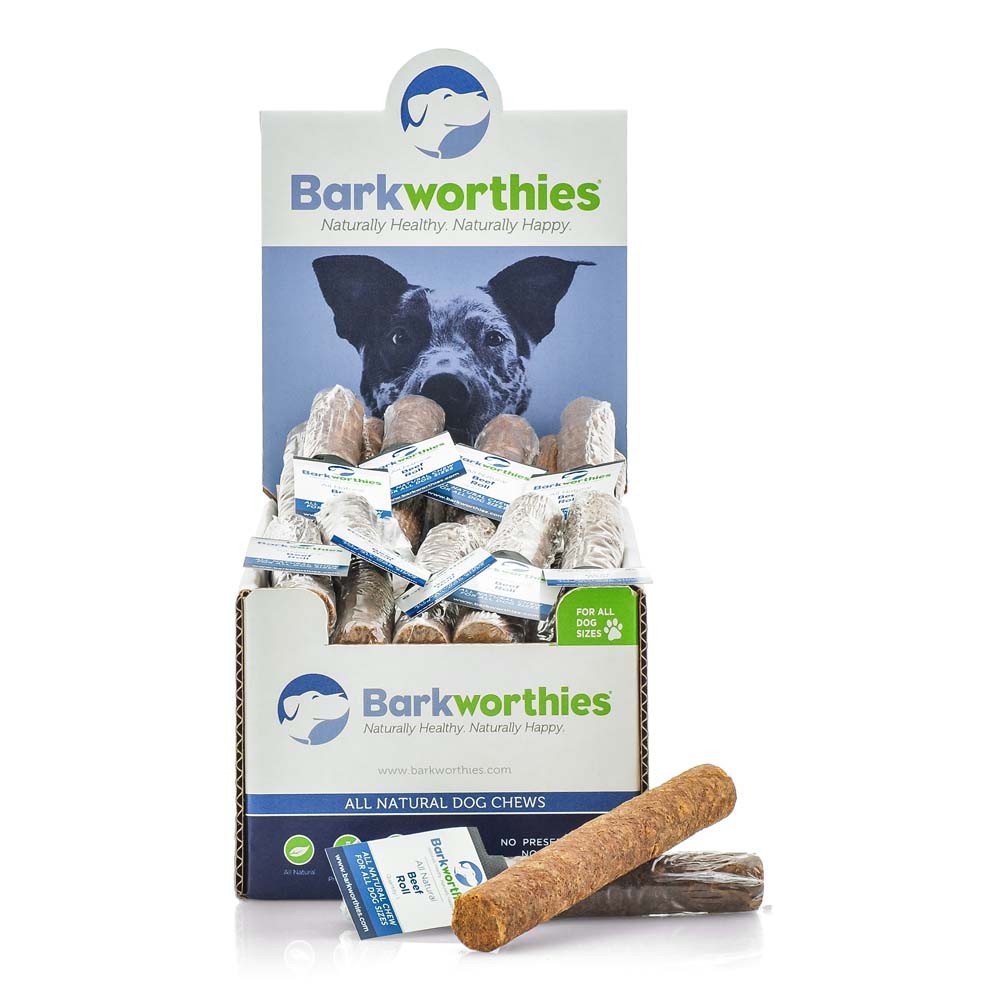 Picture of Barkworthies 816807017444 6 in. Beef Sausage Pet Food