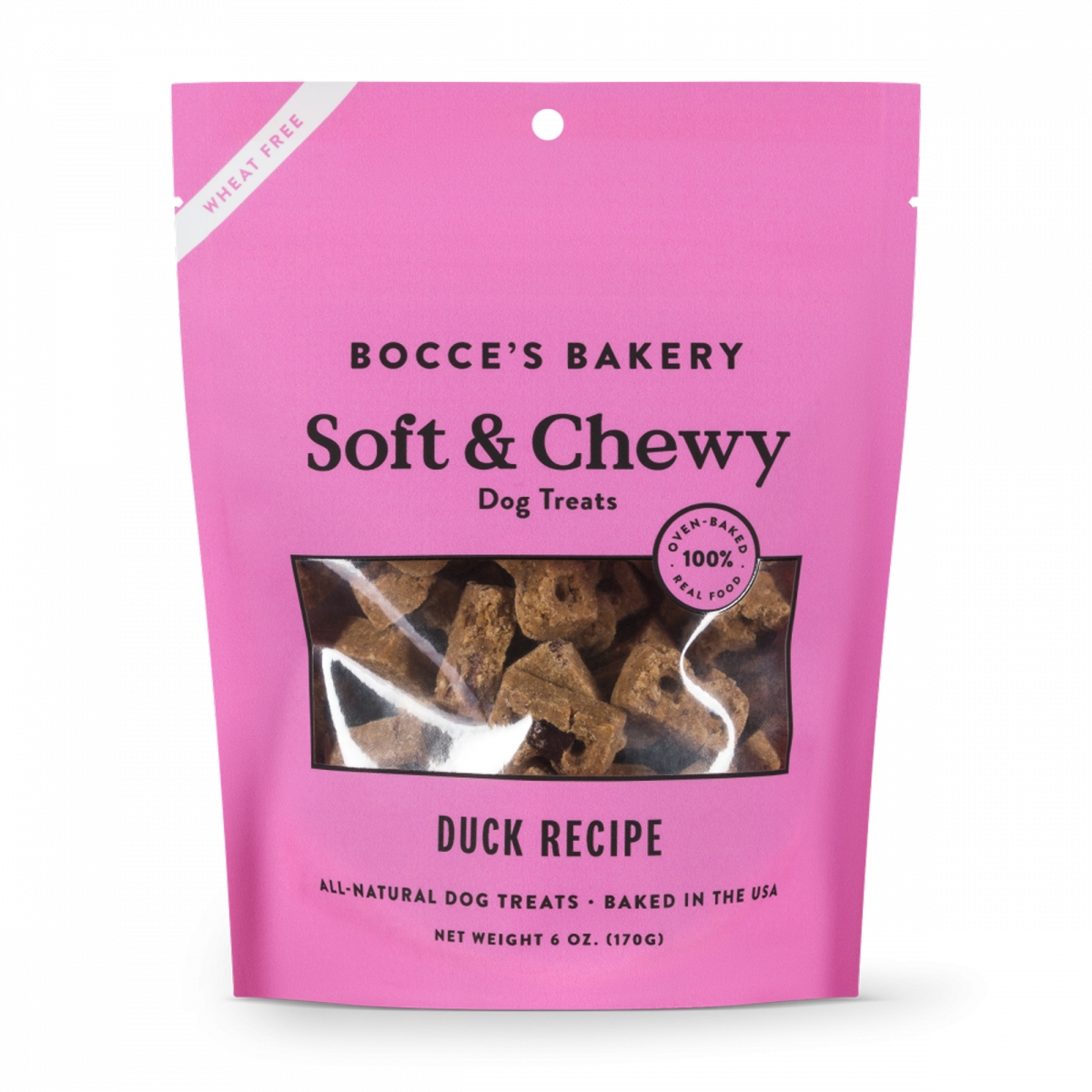 Picture of Bocces Bakery 857155007442 6 oz Dog Soft & Chewy Duck Biscuit