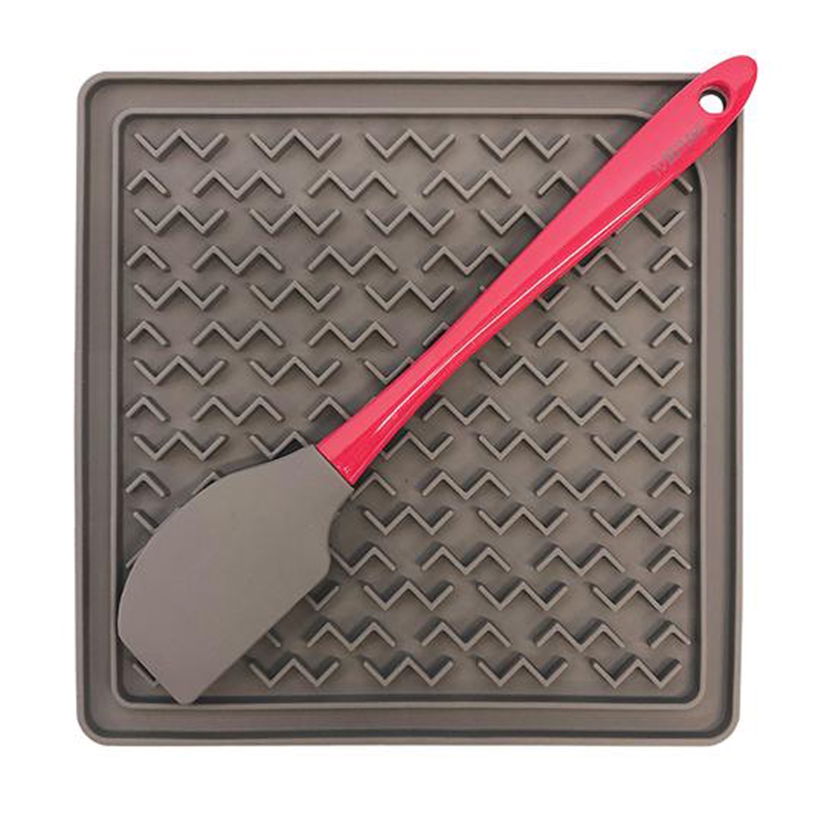 Picture of Messy Mutts 628043606609 Silicone Therapeutic Interactive Feeder Mat with Spatula