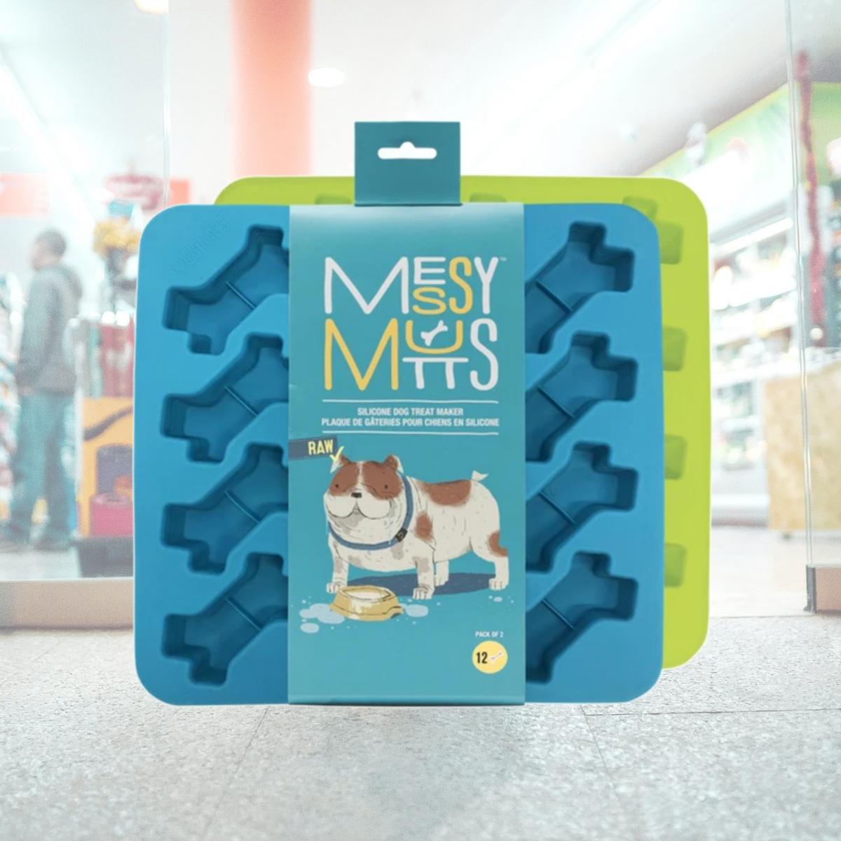 Picture of Messy Mutts 628043606623 Silicone Bake & Freeze Dog Bone Treat Maker&#44; Pack of 2