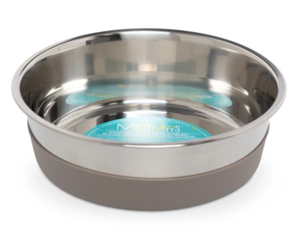 Picture of Messy Mutts 628043606661 Stainless Steel Dog Bowl with Nonslip Bottom&#44; Large