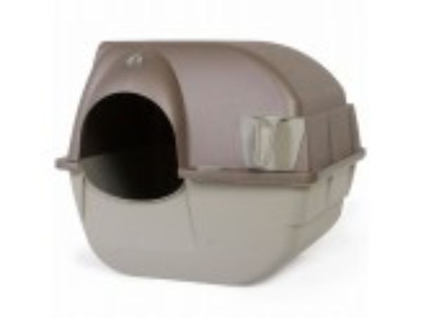 Picture of Omega Paw 620661663422 Paw Roll Clean Litter Box&#44; Brown & Taupe - Large