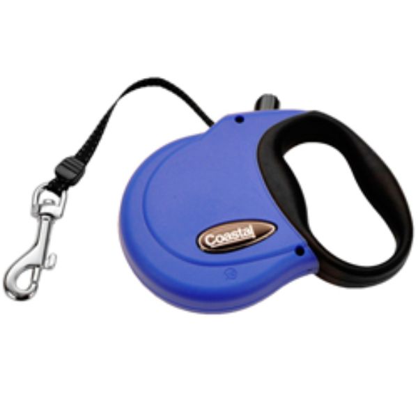 Picture of Coastal Pet Products 076484087851 16 lbs Power Walker Retractable Dog Lead, Blue - Extra Small