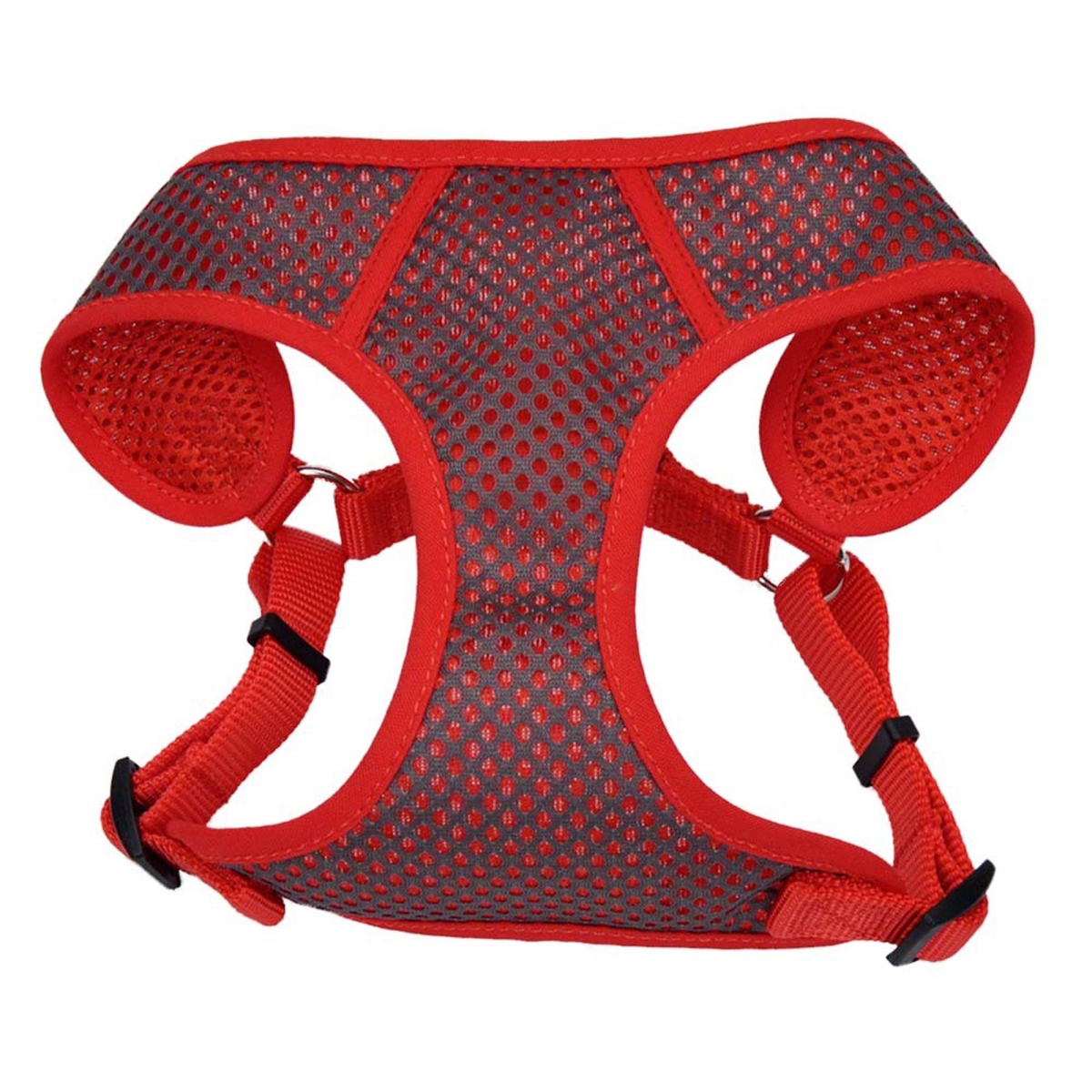 Picture of Coastal Pet Products 076484648069 0.625 in. Pet Comfort Soft Sport Wrap Harness&#44; Grey & Red - Small