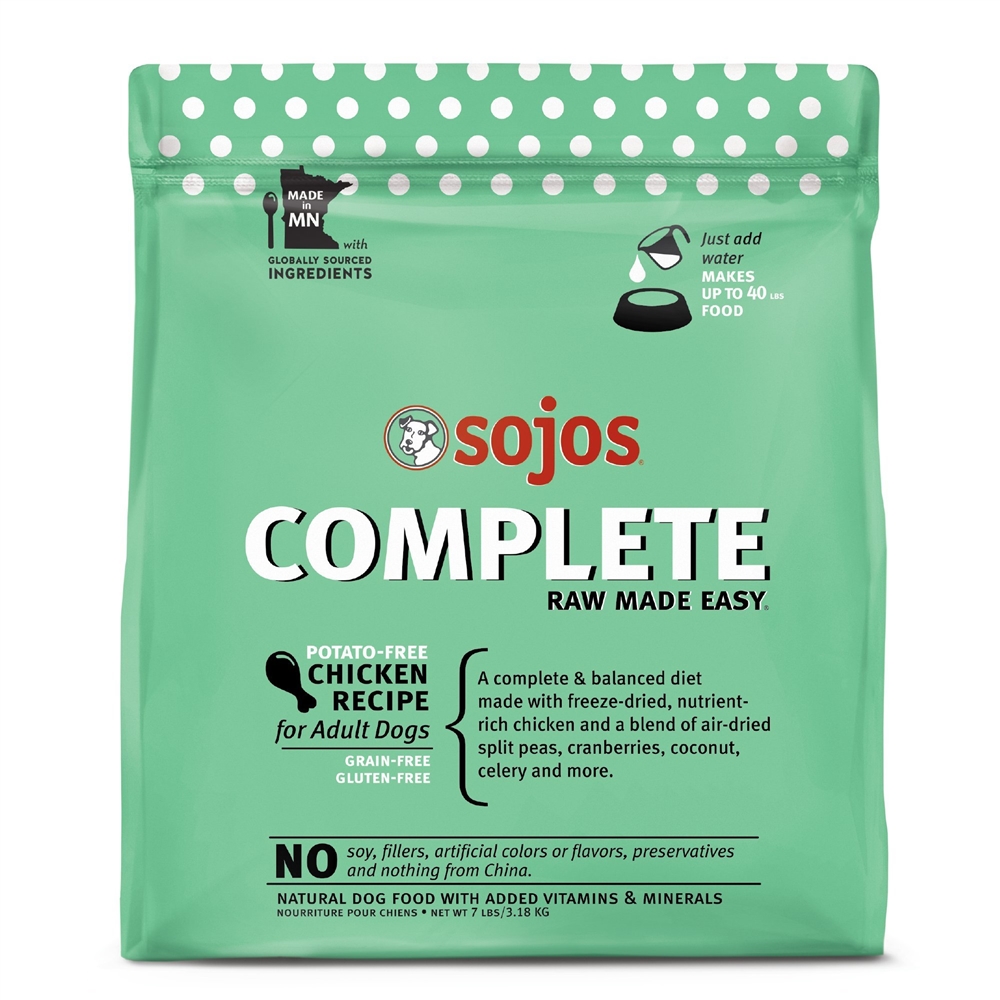 7 lbs Dog Freeze-dried Complete Adult Chicken Food