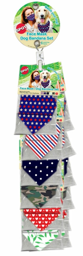 Picture of Ethical Product 077234071878 Fabric Face Mask & Matching Dog Bandana Combo Clipstrip&#44; 12 Piece
