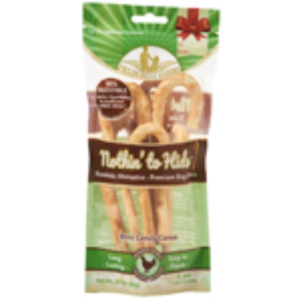 Picture of Ethical Product 810002631788 2.1 oz Fieldcrest Farms Nothin To Hide Mini Candy Cane Chicken Dog Treats - Pack of 6
