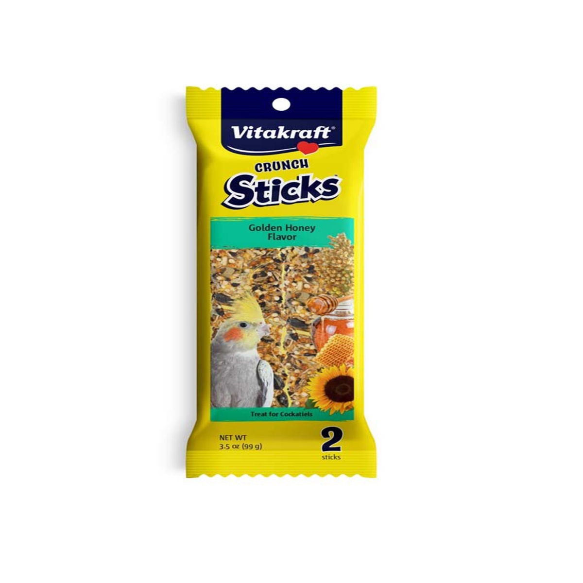 Picture of Vitakraft 051233594514 3.5 oz Crunch Sticks Golden Honey Flavor Bird Treat for Cockatiels