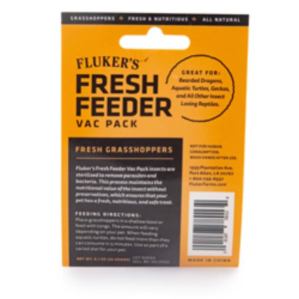 Picture of Fluker Labs 091197780134 0.7 oz Fresh Feeder Vac Pack Grasshoppers Reptile Food