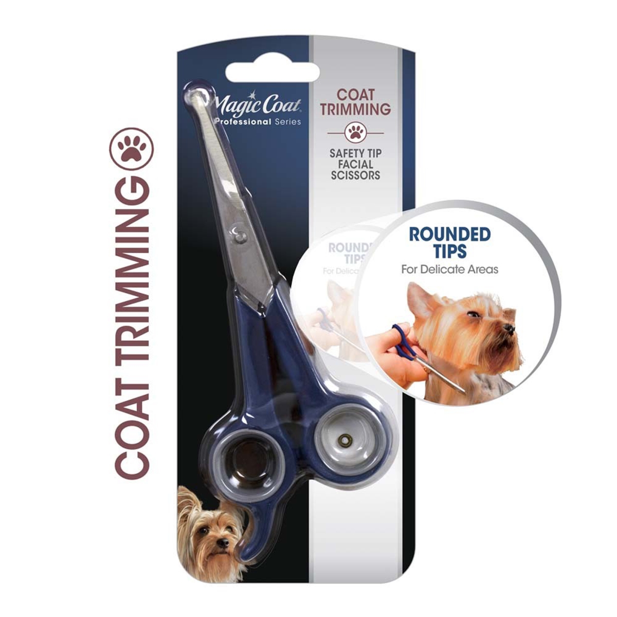 Picture of Four Paws Products 045663975609 Magic Coat Professional Series Safety Tip Facial Scissors