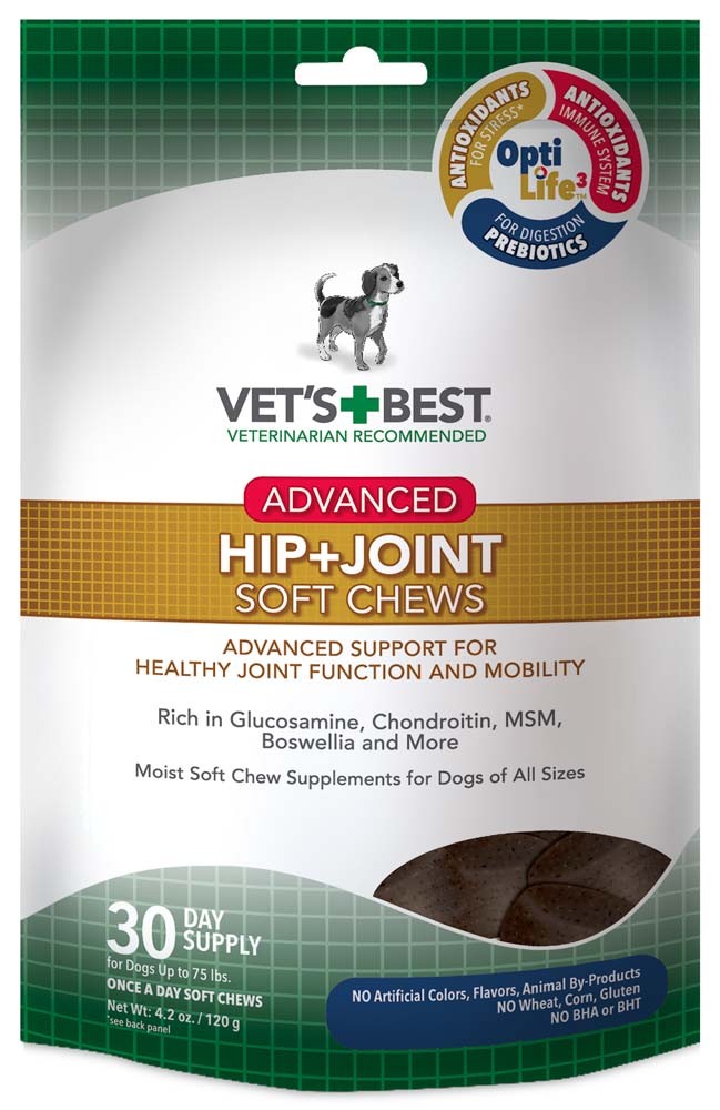 Picture of Vets Best 031658104987 Advanced Hip & Joint Soft Chews Dog Supplements