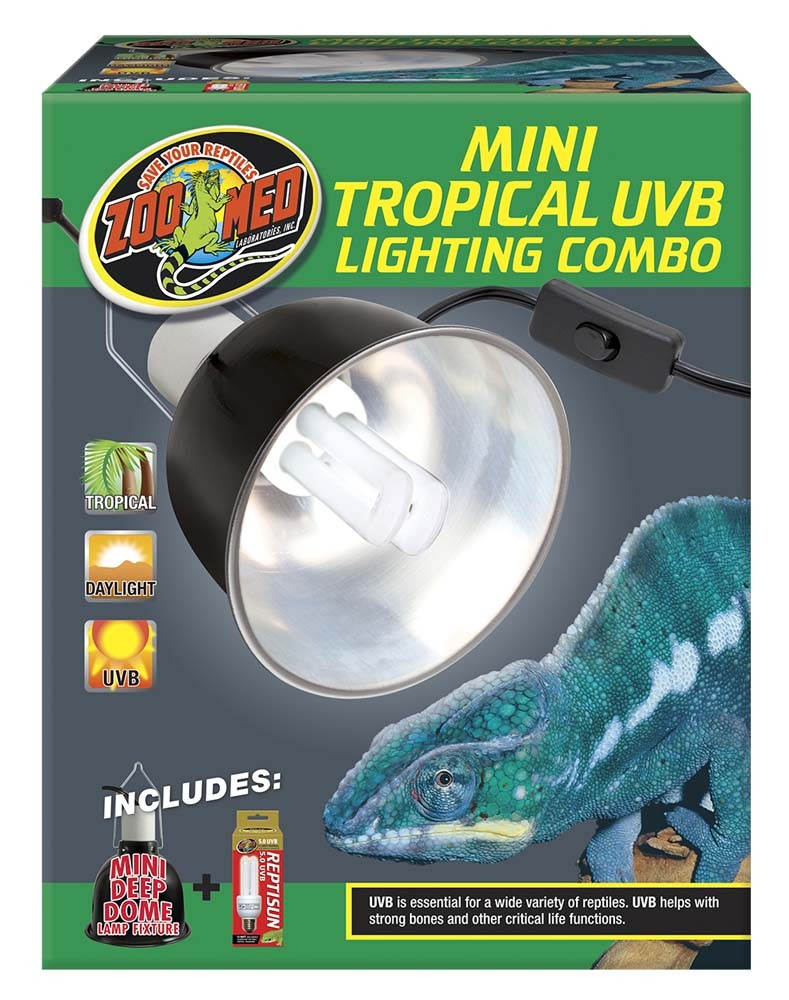 Picture of Zoo Med 097612322286 Mini Tropical UVB Lighting Combo Pack