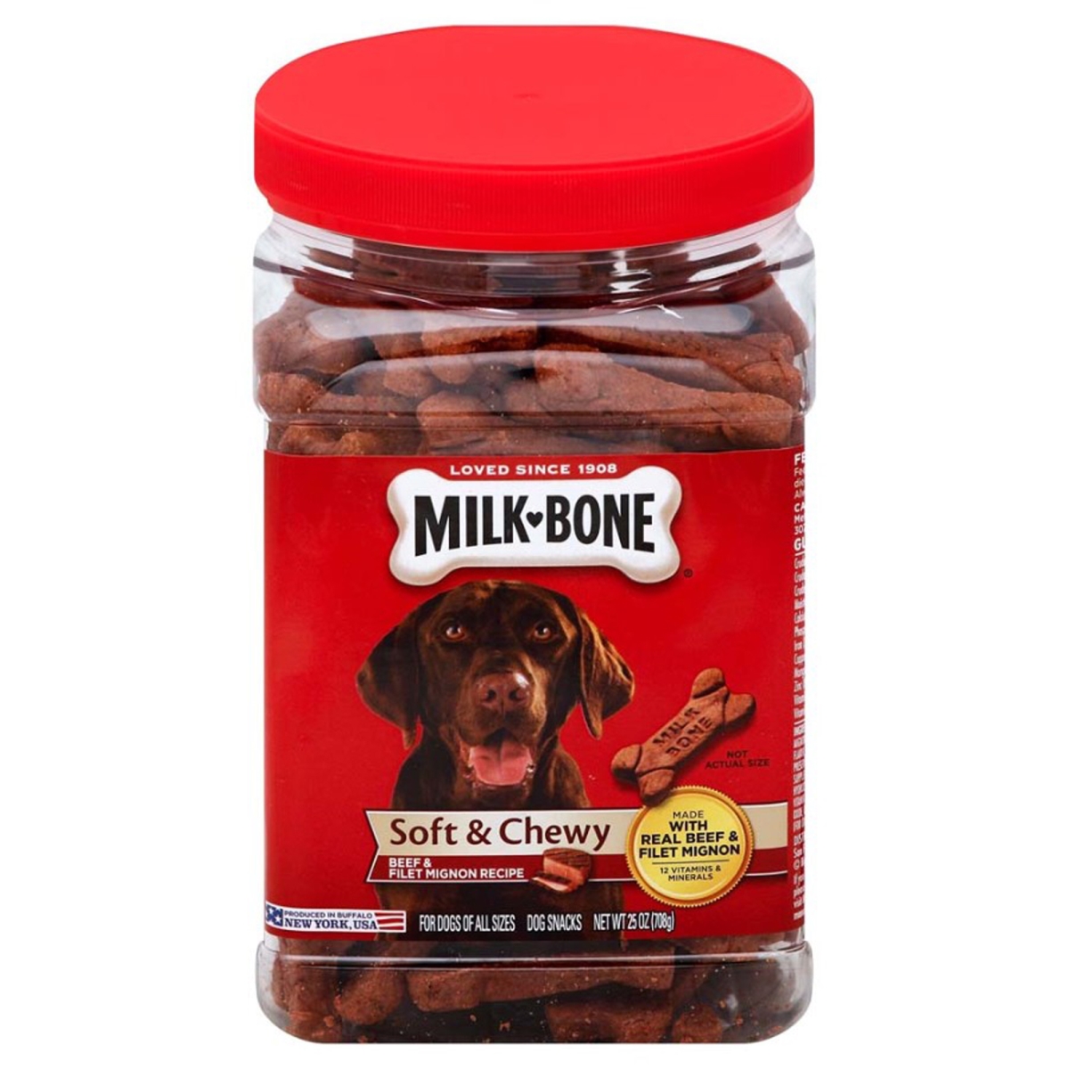 Picture of Milk-Bone 079100509607 25 oz Soft & Chewy Beef & Filet Mignon Dog Treats