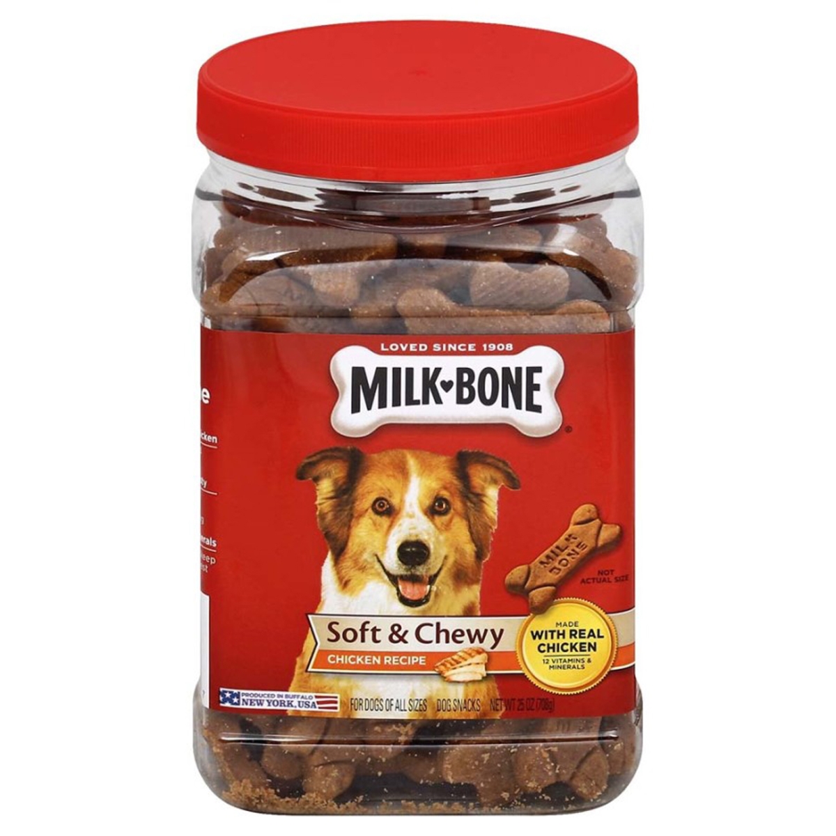 Picture of Milk-Bone 079100903047 25 oz Chewy Treats - Chicken Recipe