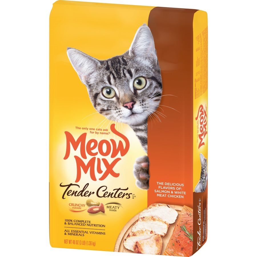 Picture of Meow Mix 829274512527 3 lbs Tender Centers Cat Food&#44; Salmon & Chicken