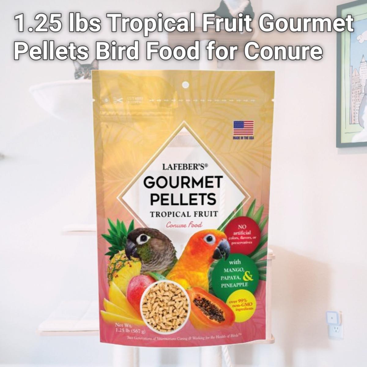 Picture of Lafeber 041054726454 1.25 lbs Tropical Fruit Gourmet Pellets Bird Food for Conure