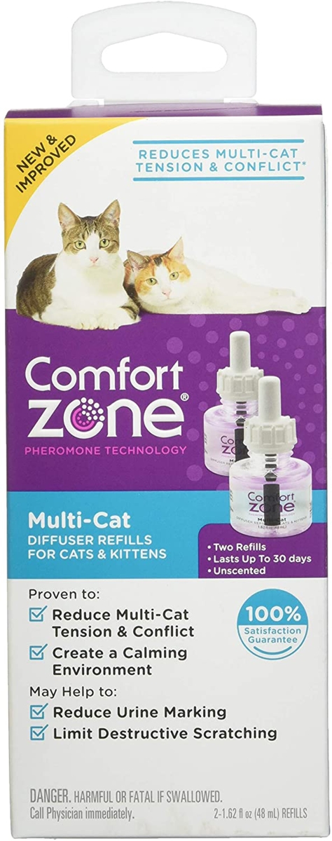 Picture of Comfort Zone 039079003421 48 ml Multicat Calming Diffuser Refill for 60 Day Use, Pack of 2