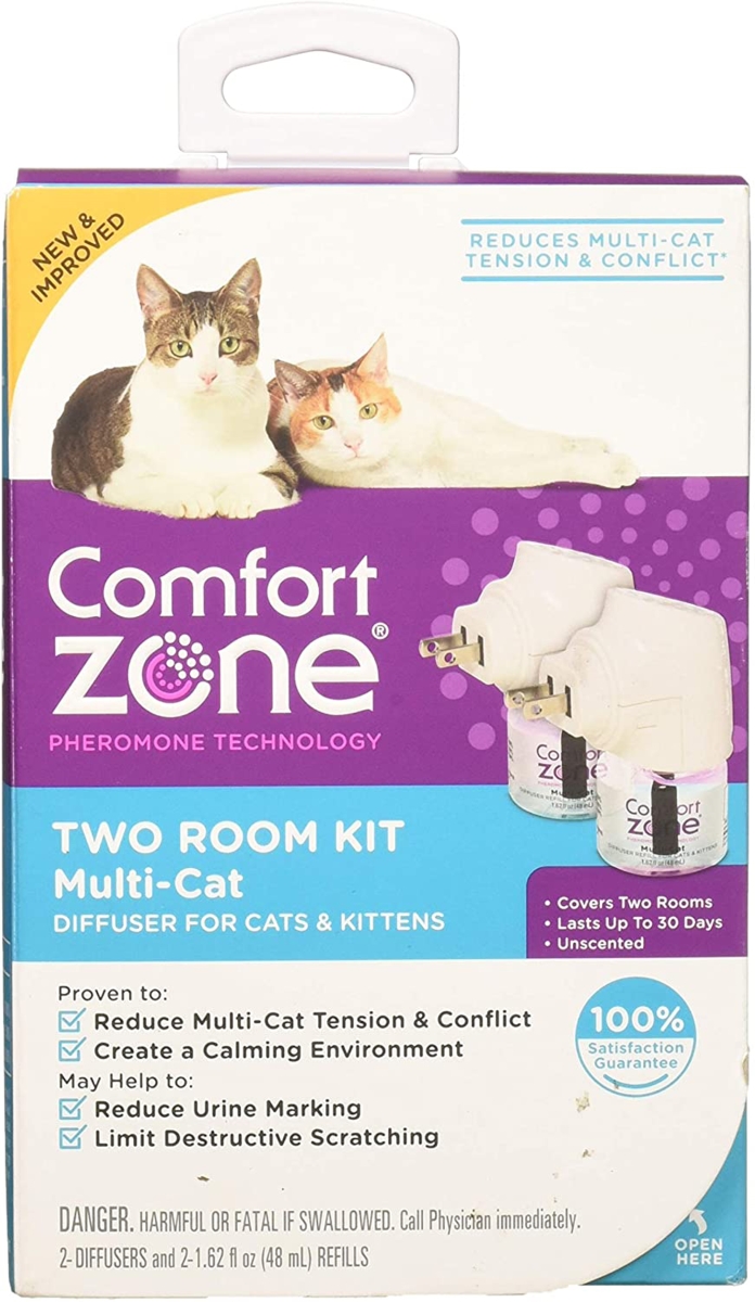 Picture of Comfort Zone 039079003520 Diffuser Kit for Cat Calming & Multicat Calming Formula Diffuser Kit&#44; Pack of 2