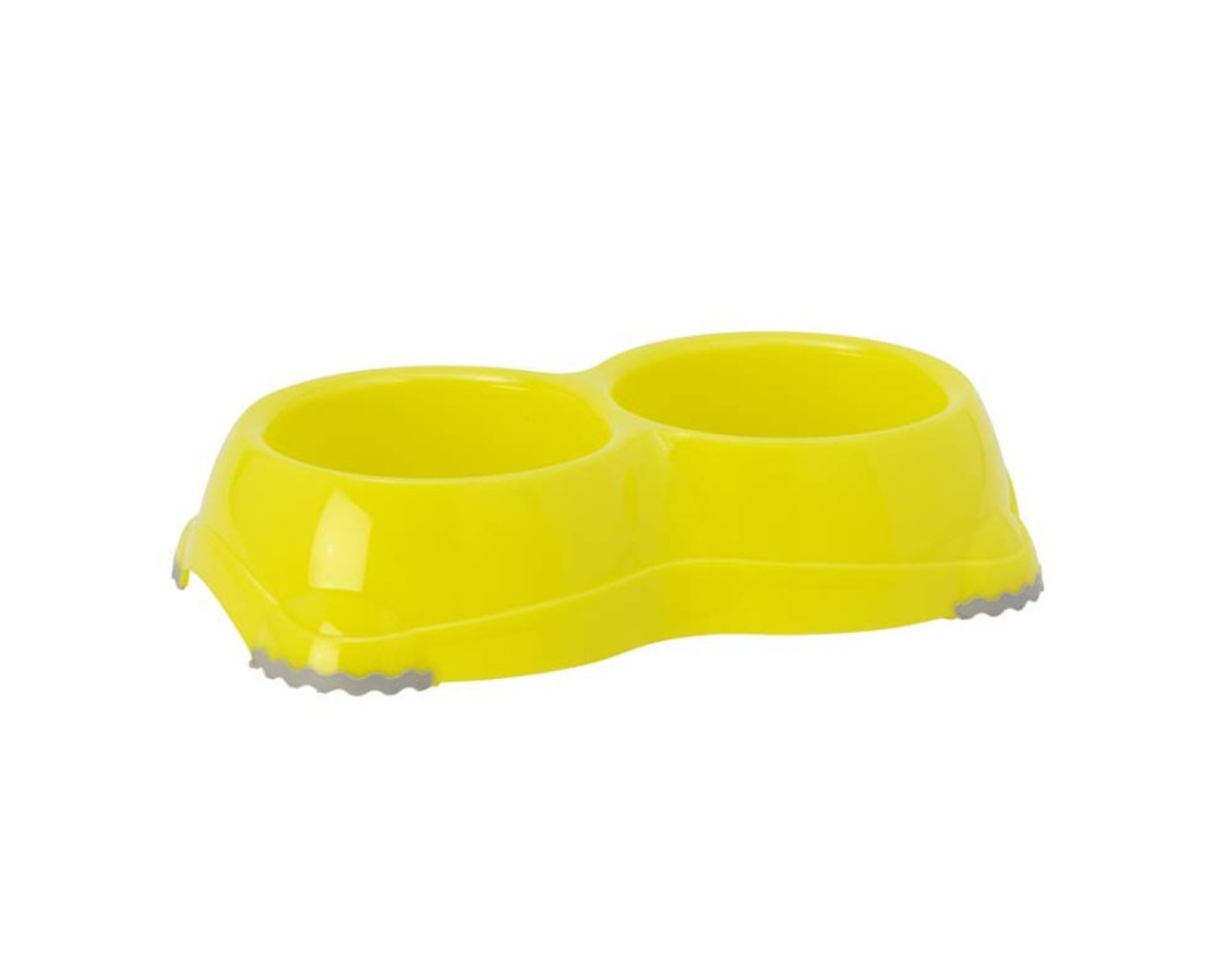 Picture of Moderna Products 5412087000333 1.5 Cups Smarty Non Slip Double Dog Bowl&#44; Lemon