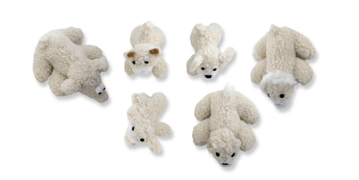 Picture of Mammoth Pet Products 746772700136 Lambswool Plush Assorted Dog Toys, 36 Piece
