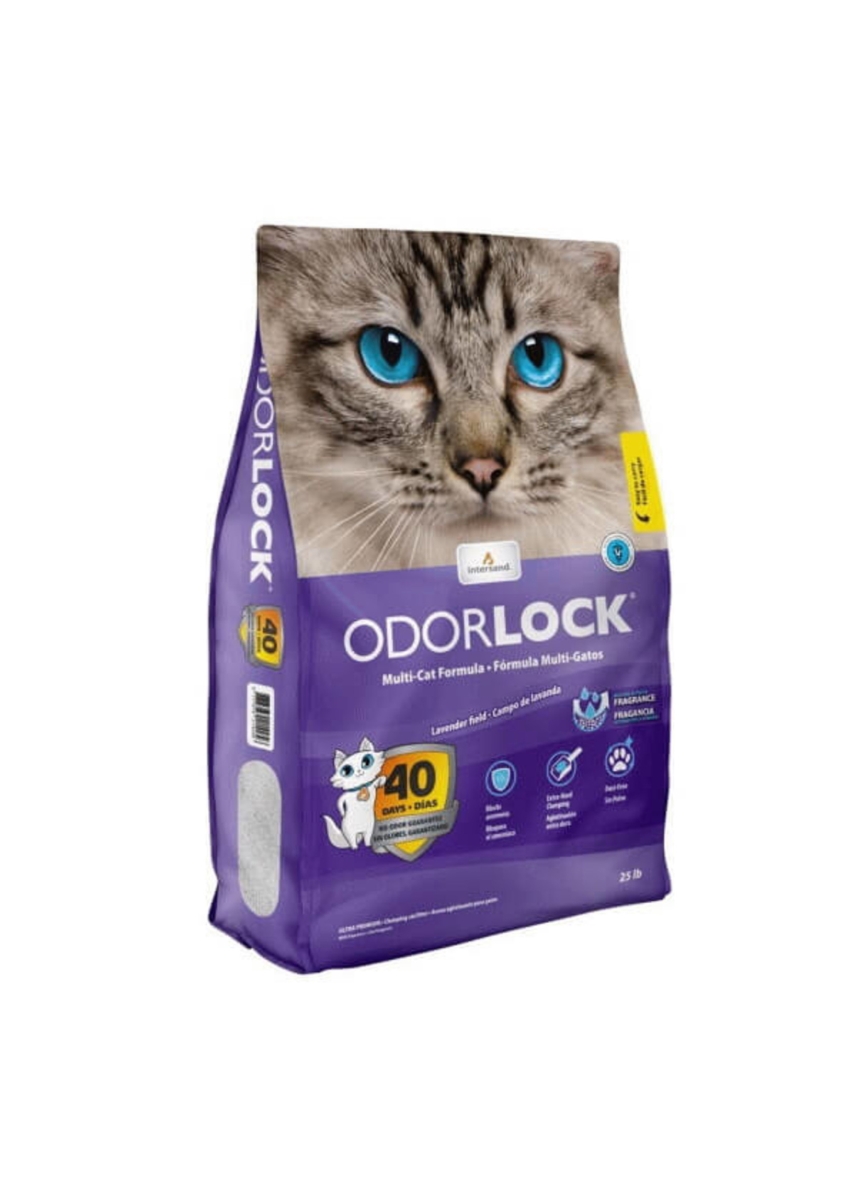 Picture of Intersand America 777979213259 25 lbs Odorlock Lavender Cat Litter