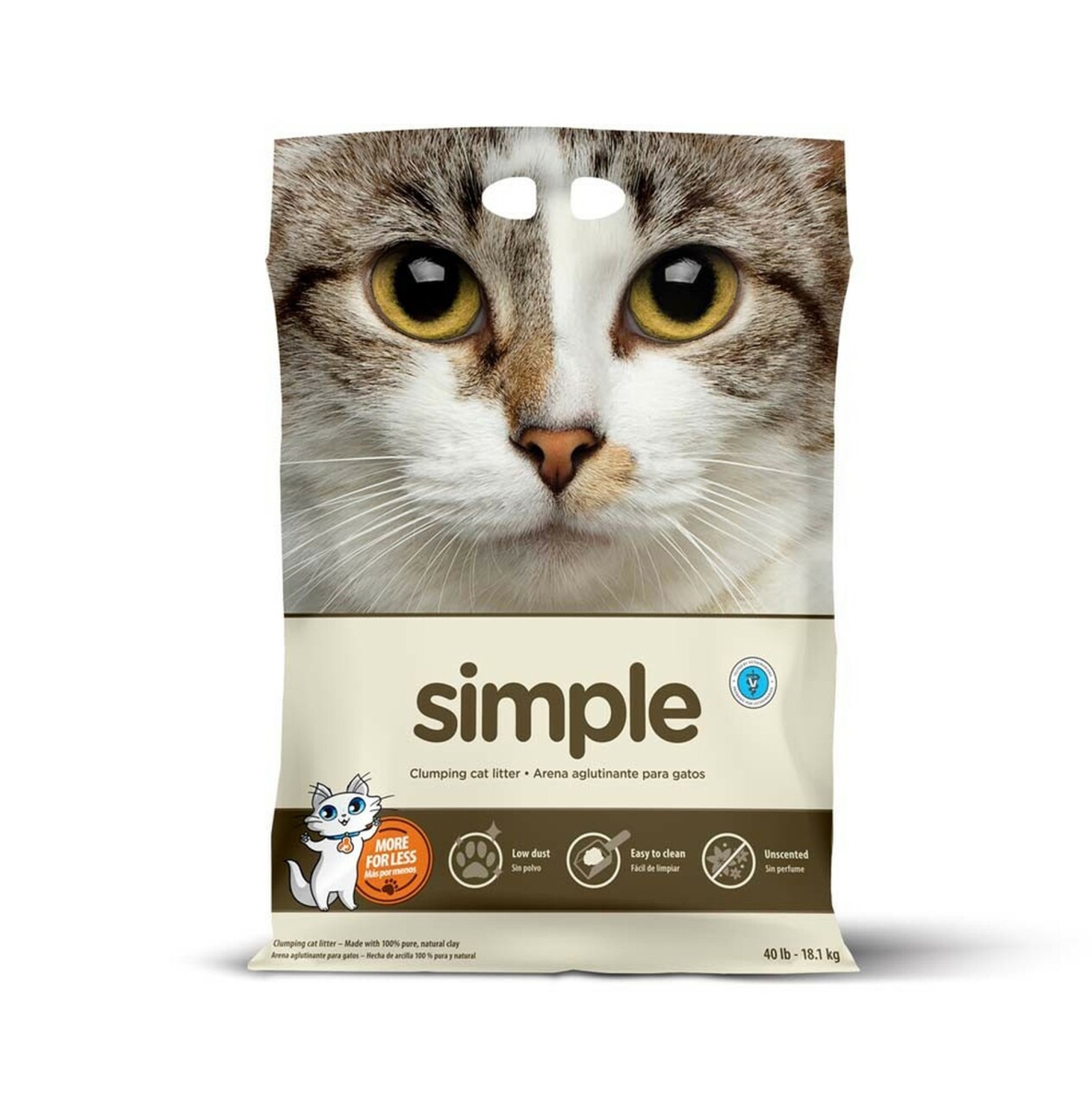 Picture of Intersand America 777979220400 40 lbs Simple Clumping Cat Litter