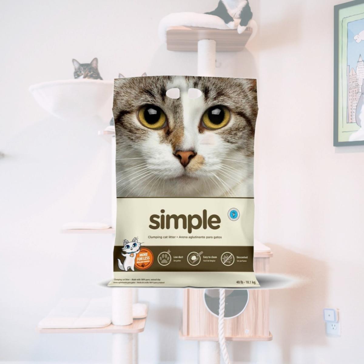 Picture of Intersand America 777979220400 40 lbs Simple Clumping Cat Litter