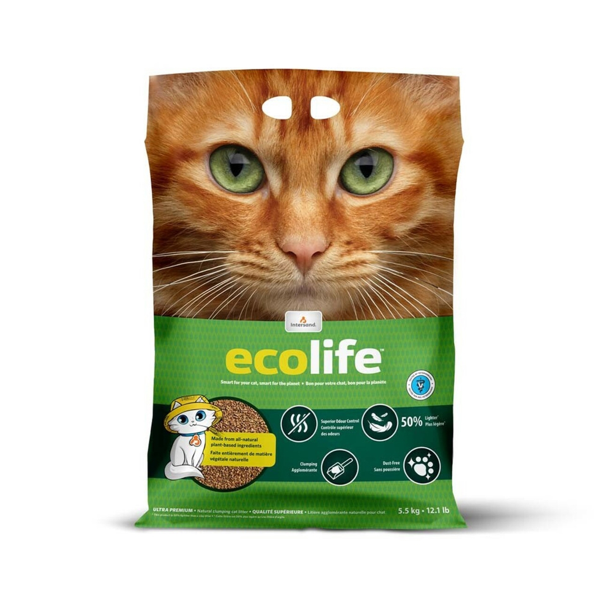 Picture of Intersand America 777979264558 12 lbs Ecolife Alternative Cat Litter