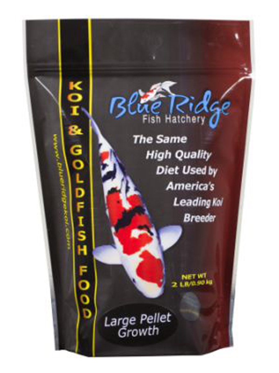 Picture of Blue Ridge Fish Hatchery 758183126542 2 lbs Growth Formula Pellet Fish Food for Koi & Goldfish&#44; Large