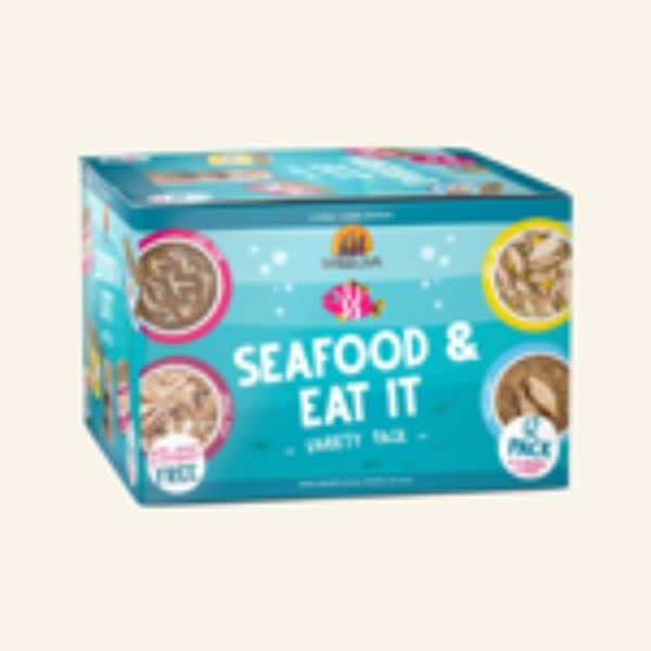 5.5 oz Cat Seafood Eat it Variety Pack - Case of 12