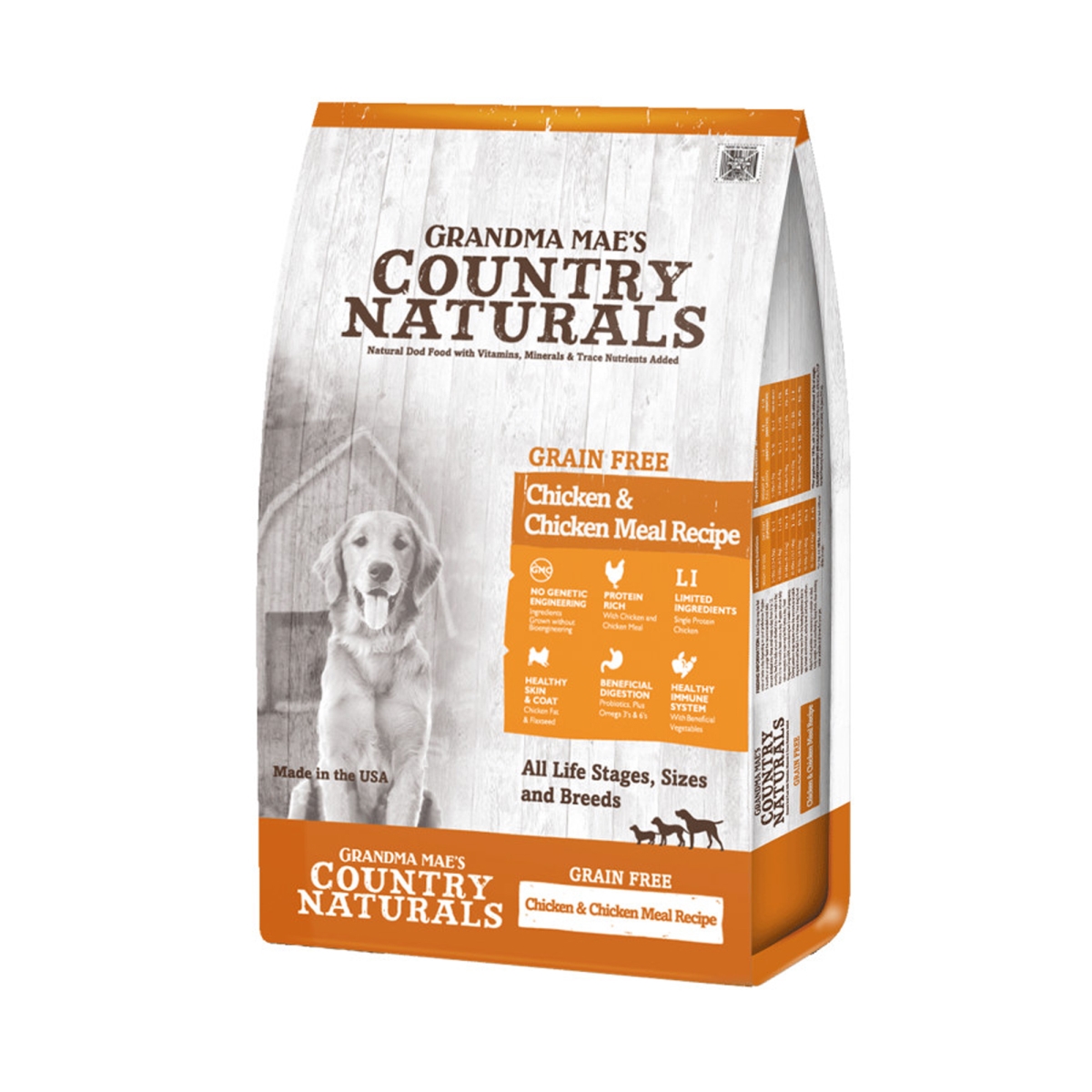 Picture of Grandma Maes Country Naturals 899407001884 25 lbs Grain Free Chicken & Chicken Meal Dog Food