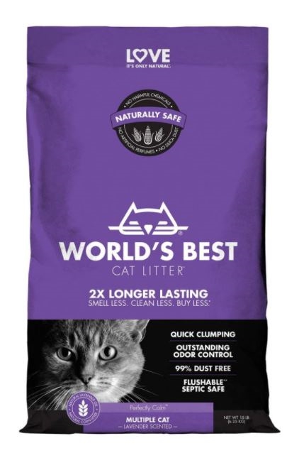 Picture of Worlds Best 322591001649 15 lbs Lavender Scented Formula Cat Litter