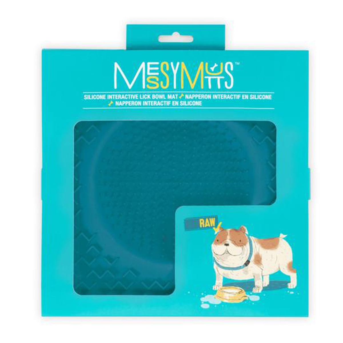 Picture of Messy Mutts 628043607262 Theraputic Lickin Dog Bowl, Blue