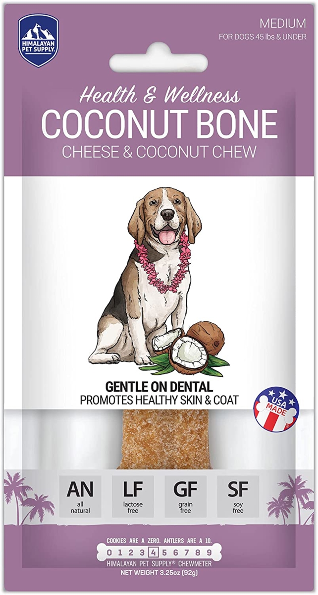 Picture of Himalayan Dog Chew 859552003188 3.25 oz Coconut Bone Dog Chews, Medium