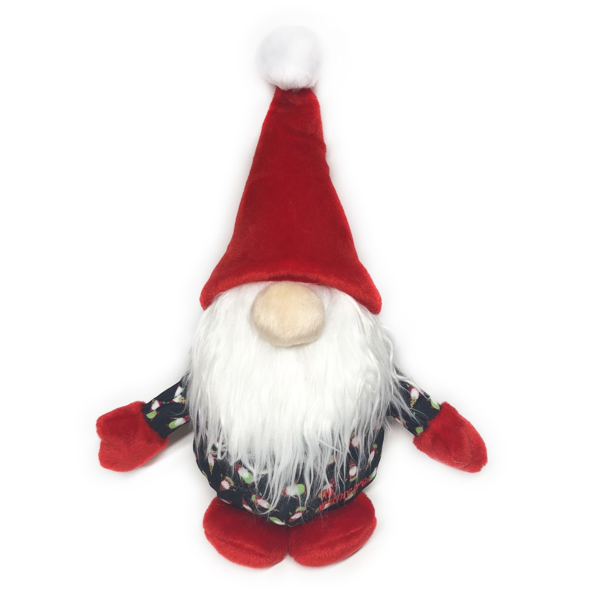 Picture of The Worthy Dog 845851099120 Gnomes Plush Toy for Dog&#44; Black - Small