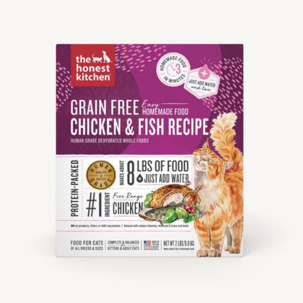 Picture of Honest Kitchen 850027768342 2 lbs Cat Grain Free Dehydrted Chicken & Whitefish Food