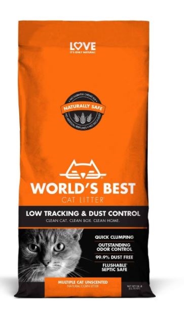 Picture of Worlds Best 840673102034 28 lbs Low Tracking Dust Control Unsecnted Cat Litter