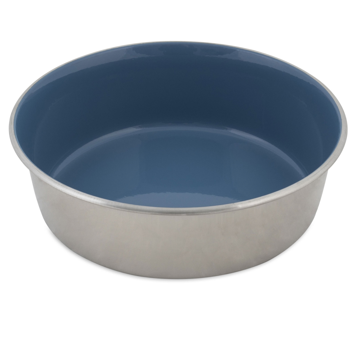 Picture of Petmate 029695341533 Painted Stainless Steel Pet Bowls - Vallarta Blue - 12 Piece