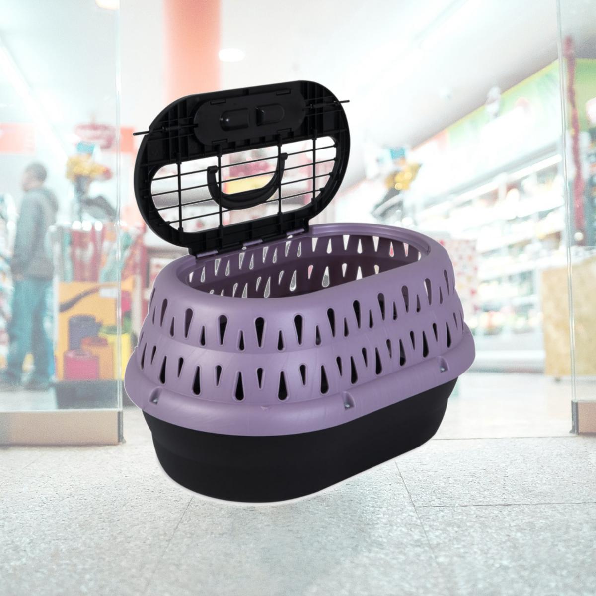 Picture of Petmate 029695414558 Top Load Cat Kennel - Purple - 19 in.