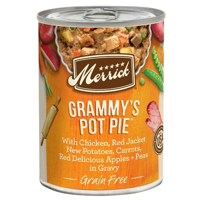 Picture of Merrick 022808101758 Merrick Dog Classic Grammy Pot Pie Food - 12.7 oz - Case of 12