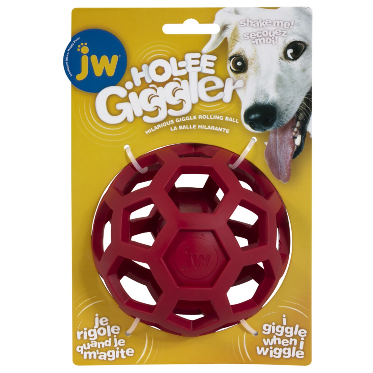 JW Pet 029695606410 Hol-Ee Giggler Dog Toy - One Size