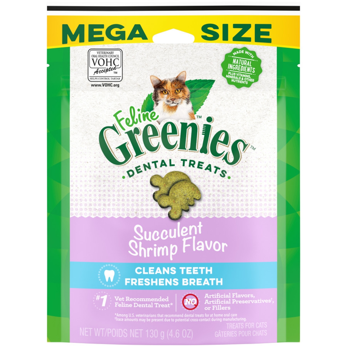 Picture of Greenies 642863114618 Feline Adult Succulent Shrimp Cat Dental Treats - 2.1 oz