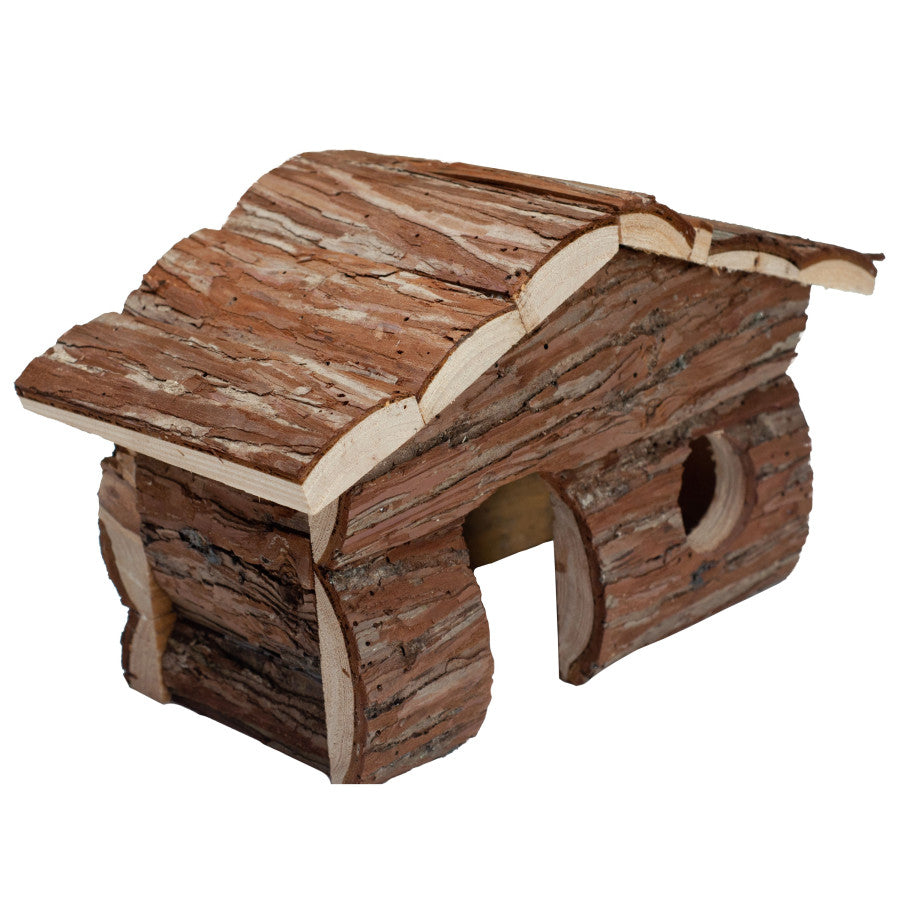 Picture of A&E Cages 644472014440 Nibbles Log Cabin Small Animal Hut&#44; Brown