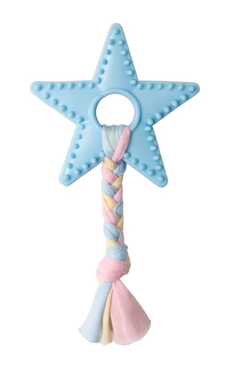 Picture of SnugArooz 632726319472 Lil Star Chew Toy - Blue - 7 in.