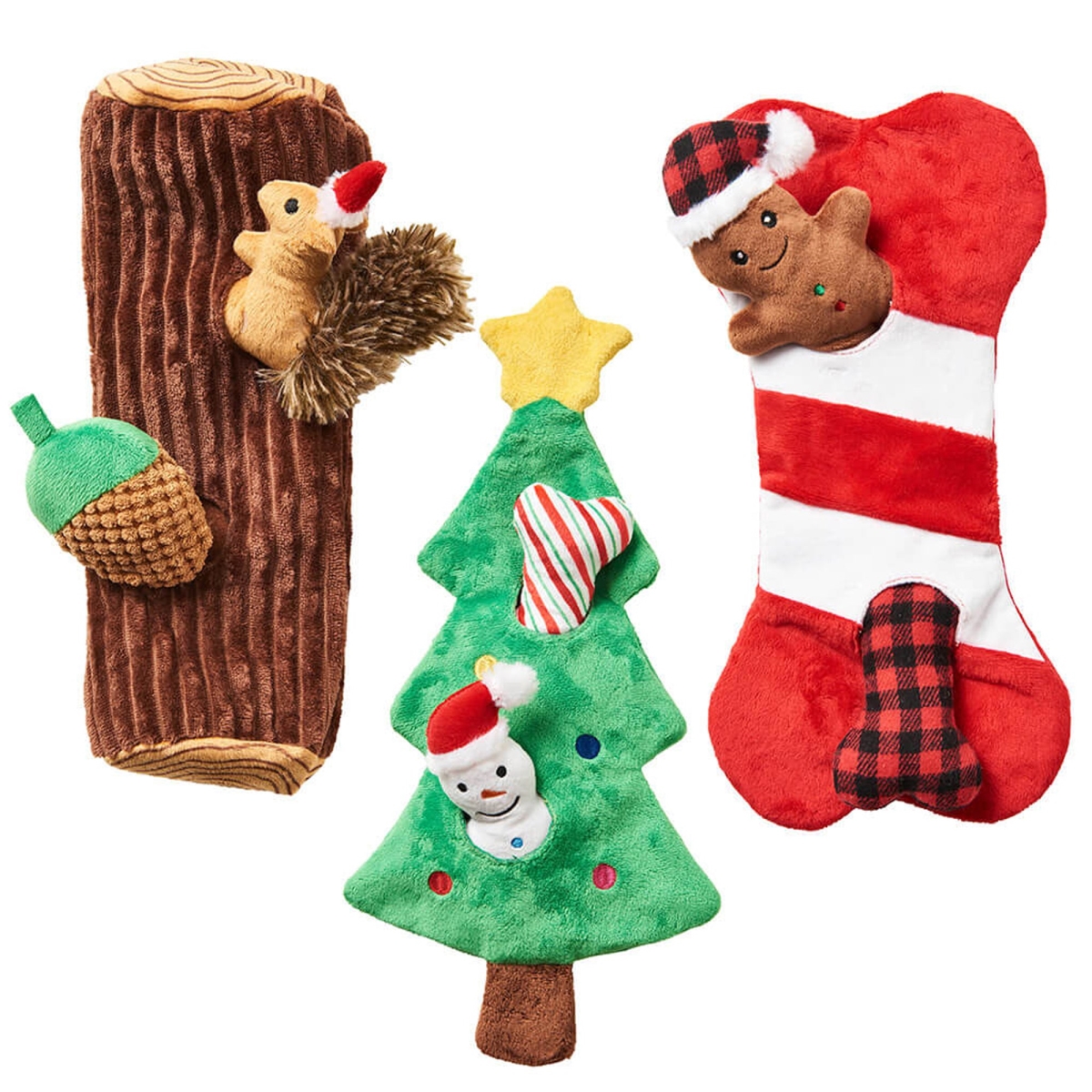 077234583517 Holiday Puzzle Assorted Dog Toys