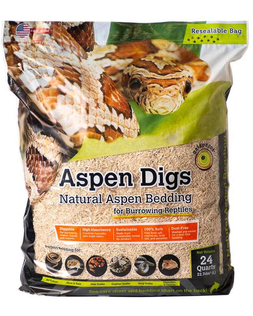 Picture of Galapagos 759834050667 Aspen Digs Natural Aspen Substrate Bedding - 24 qt.
