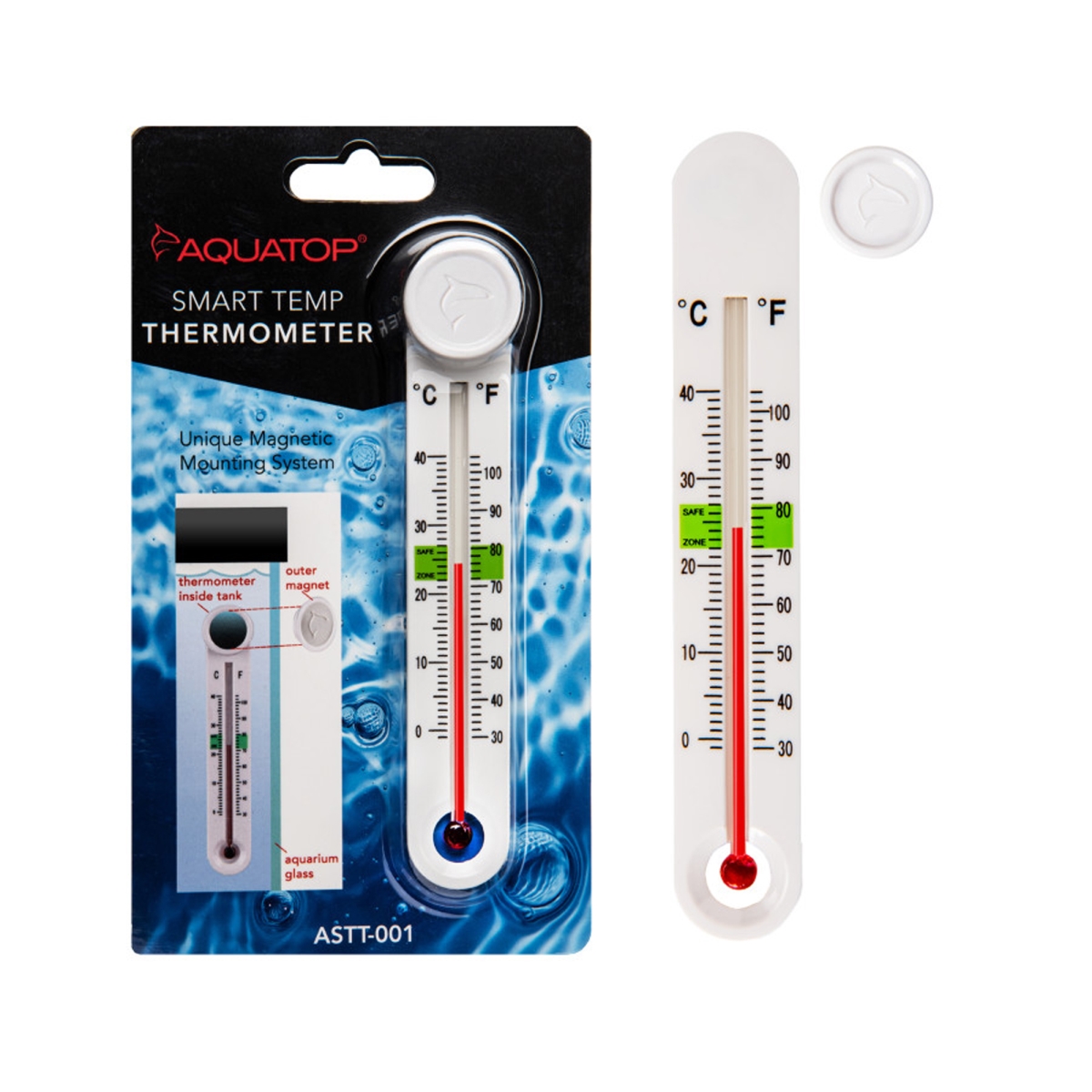 Picture of Aquatop 810281012278 Smart Temperature Thermometer with Magnet