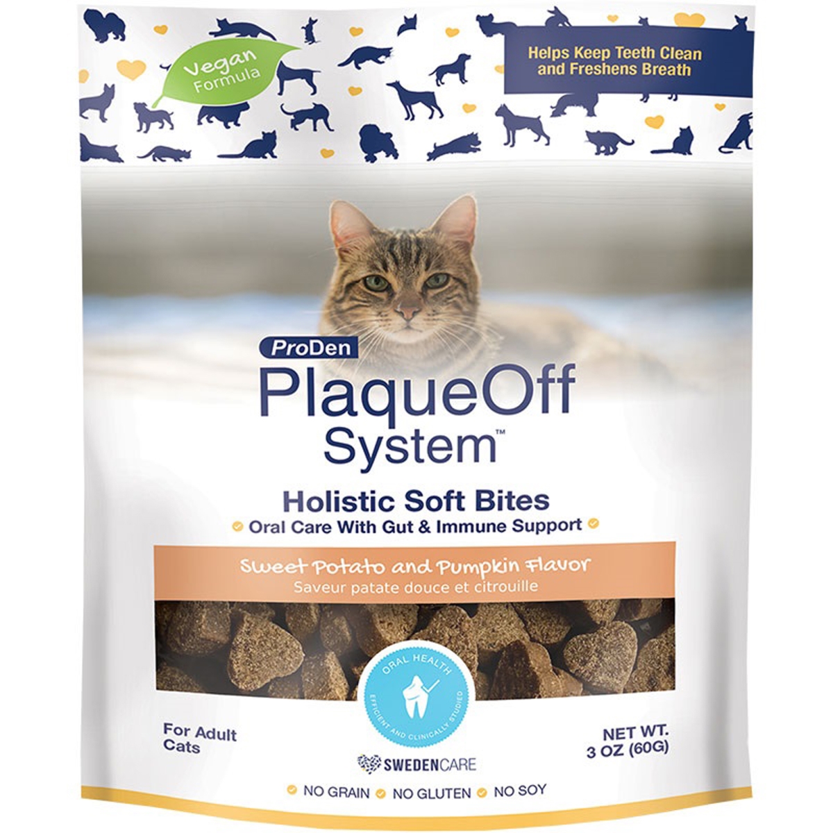 Picture of ProDen Plaqueoff 793888989047 Gut Plaqueoff Bites for Cats - 3 oz